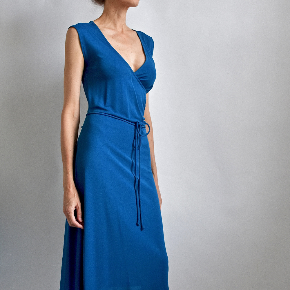 Diane Von Furstenberg Teal Dress sz 2